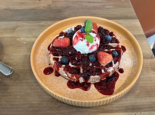 Plain Meredith-Berries Waffles